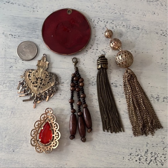 Vintage Boho Tassels and Pendant Lot - Picture 2 of 2